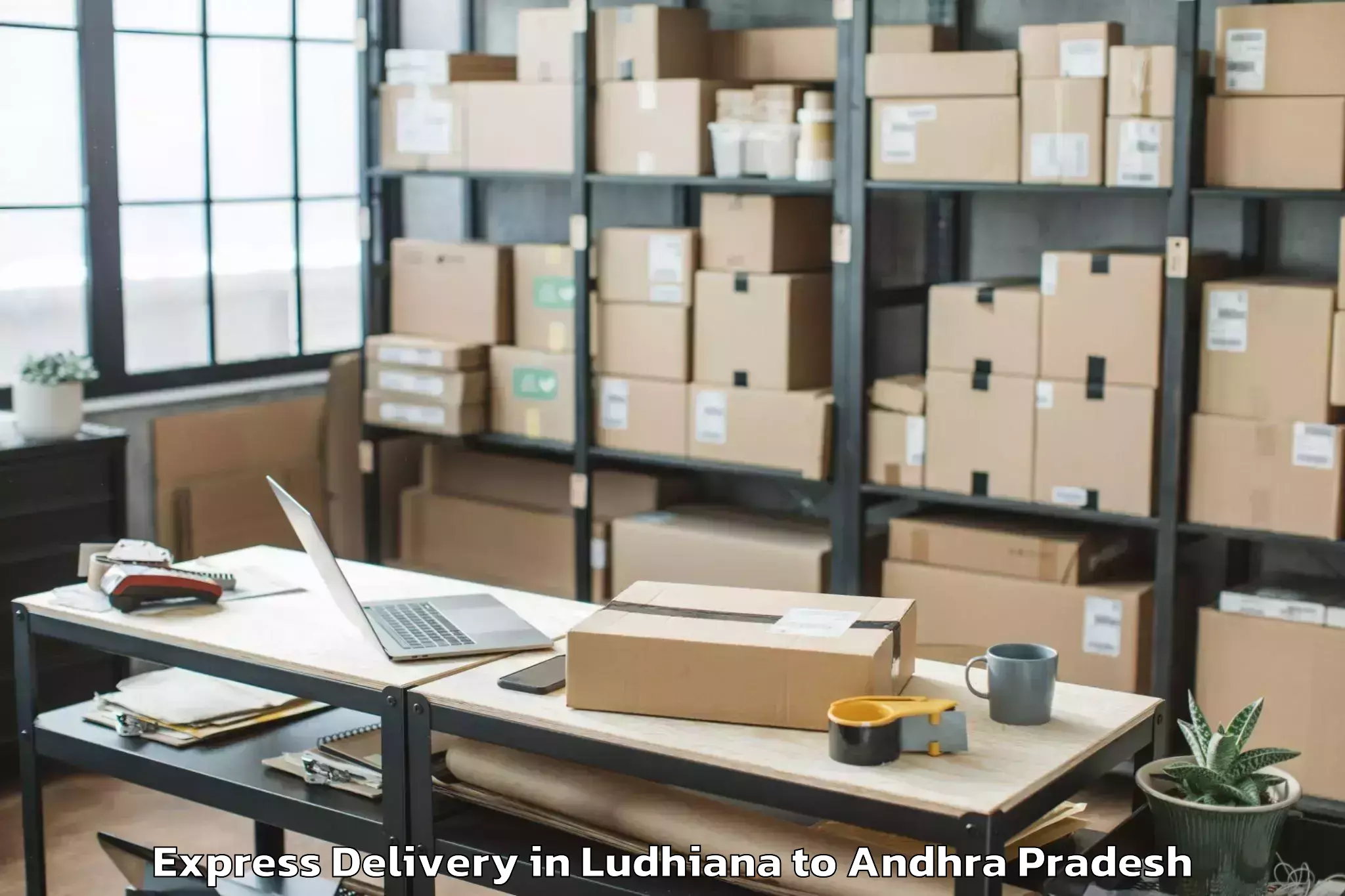 Leading Ludhiana to Chebrolu Express Delivery Provider